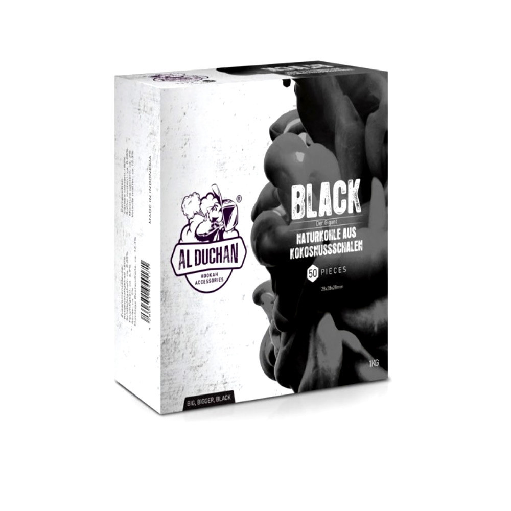 Al Duchan vízipipa szén | Black | 1 kg